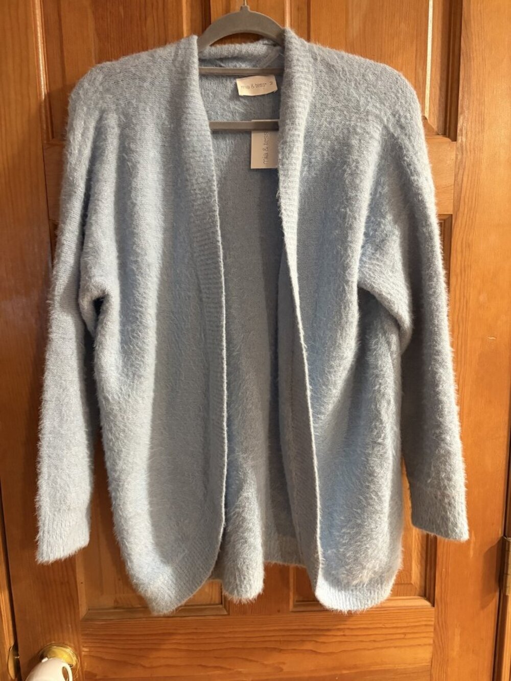 Mia & Tess Size Medium (M) Soft Fuzzy Open Front Cardigan Sweater